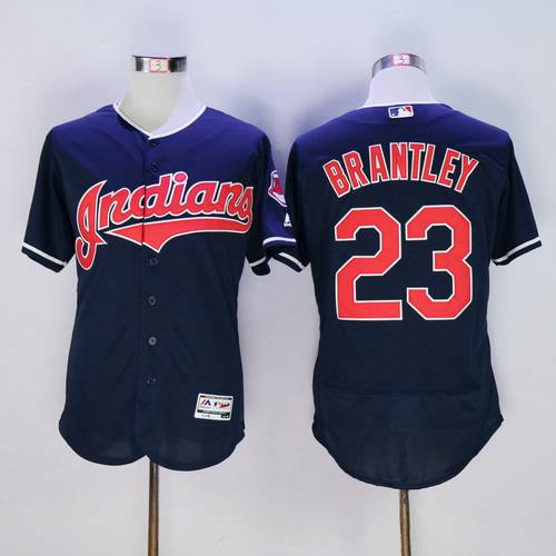 Michael Brantley Cleveland Guardians navy jersey