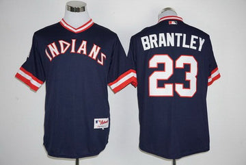 Michael Brantley Cleveland Guardians navy jersey