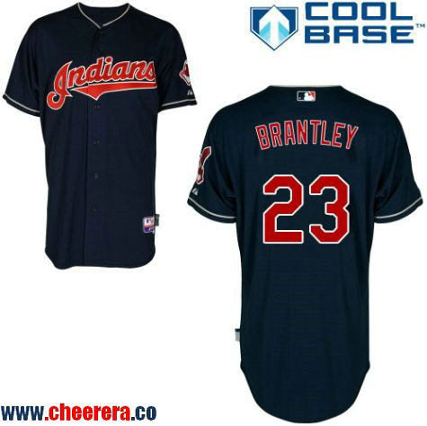 Michael Brantley Cleveland Guardians navy jersey