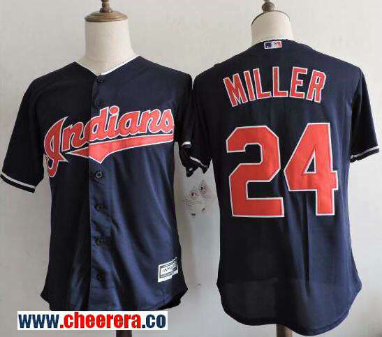 Andrew Miller Cleveland Guardians navy jersey