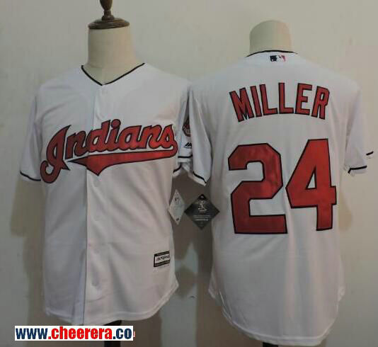 Andrew Miller Cleveland Guardians white Home jersey