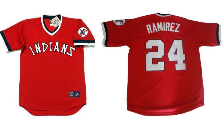 Manny Ramirez Cleveland Guardians red jersey