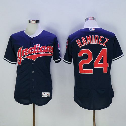 Manny Ramirez Cleveland Guardians navy jersey