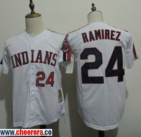 Manny Ramirez Cleveland Guardians white jersey