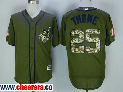 Jim Thome Cleveland Guardians green Salute To Service jersey