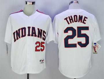Jim Thome Cleveland Guardians white Throwback jersey