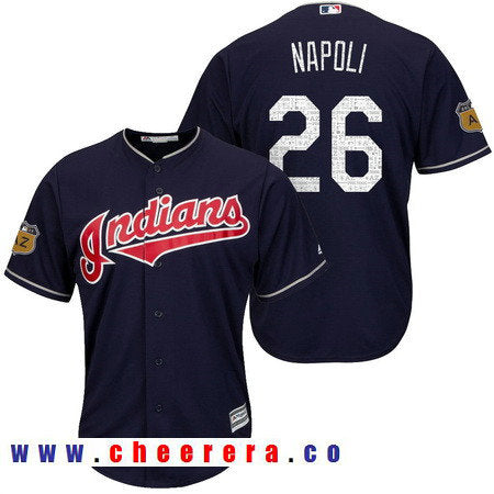 Mike Napoli Cleveland Guardians navy jersey