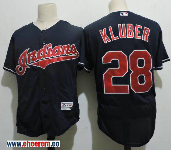 Corey Kluber Cleveland Guardians navy jersey