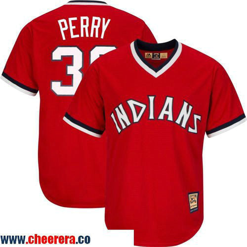 Gaylord Perry Cleveland Guardians red jersey