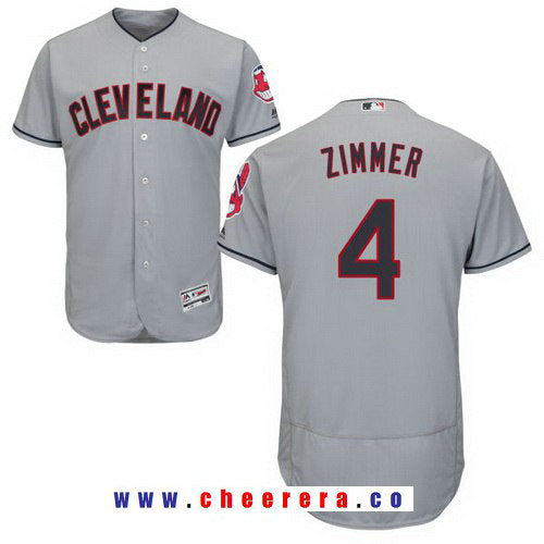 Bradley Zimmer Cleveland Guardians gray Road jersey