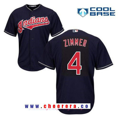 Bradley Zimmer Cleveland Guardians navy jersey