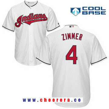 Bradley Zimmer Cleveland Guardians white Home jersey