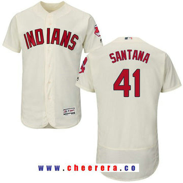 Carlos Santana Cleveland Guardians cream Alternate jersey