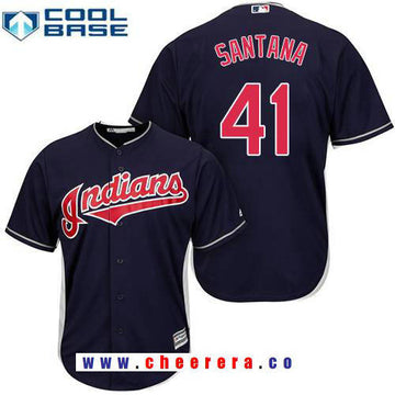 Carlos Santana Cleveland Guardians navy jersey