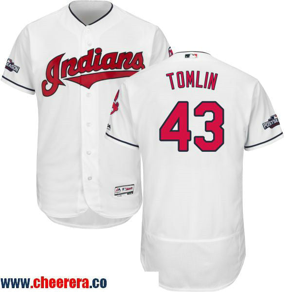 Josh Tomlin Cleveland Guardians white Home jersey