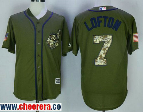 Kenny Lofton Cleveland Guardians green Salute To Service jersey