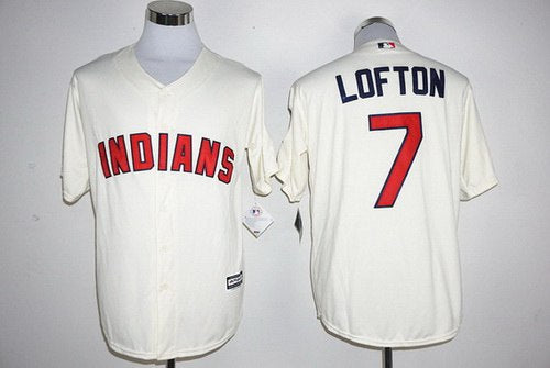 Kenny Lofton Name Cleveland Guardians cream jersey