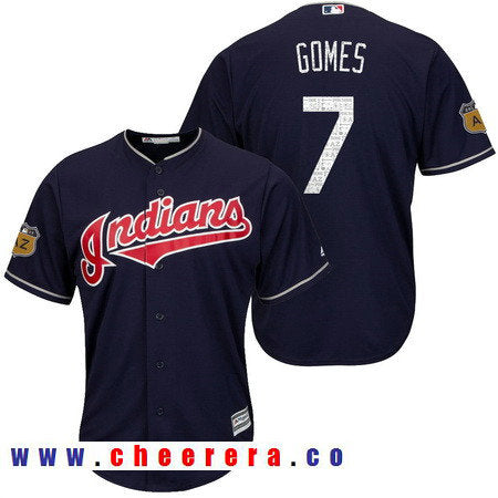 Yan Gomes Cleveland Guardians navy jersey
