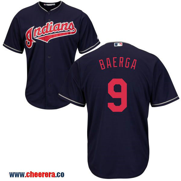 Carlos Baerga Cleveland Guardians navy jersey