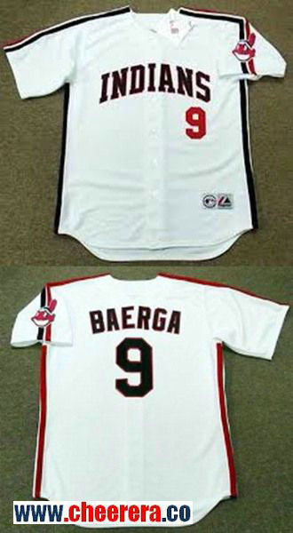Carlos Baerga Cleveland Guardians white Throwback jersey