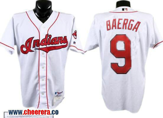 Carlos Baerga Cleveland Guardians white Throwback jersey