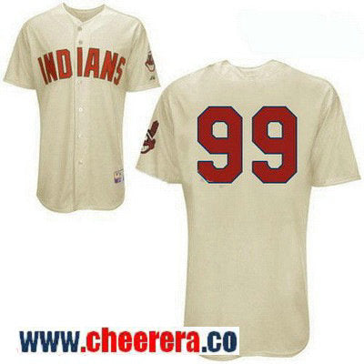 Rick Vaughn Cleveland Guardians cream jersey