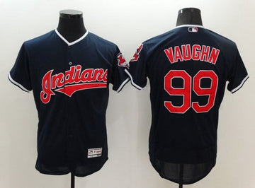 Rick Vaughn Cleveland Guardians navy jersey