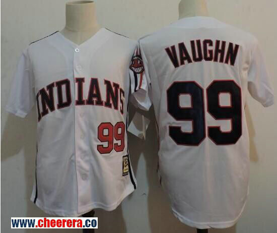 Rick Vaughn Cleveland Guardians white Throwback jersey
