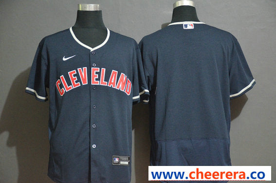 Custom Cleveland Guardians navy jersey