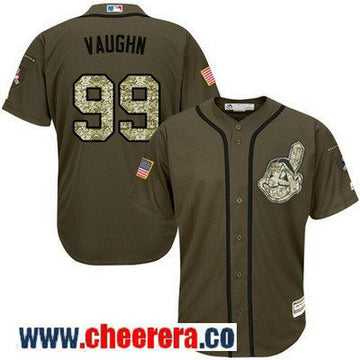 Major League Rick Vaughn Cleveland Guardians green Salute To Service jersey