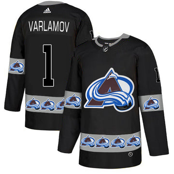 Semyon Varlamov Colorado Avalanche black Fashion jersey