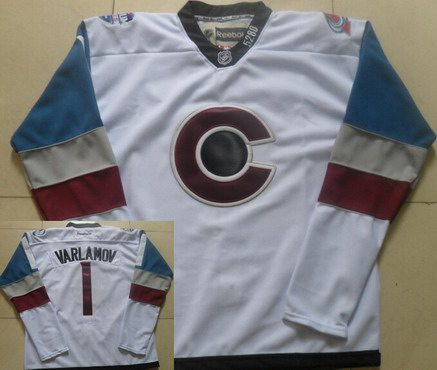 Semyon Varlamov Colorado Avalanche white Stadium Series jersey