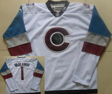 Semyon Varlamov Colorado Avalanche white Stadium Series jersey