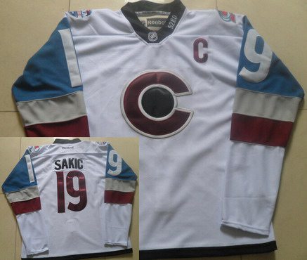 Joe Sakic Colorado Avalanche white Stadium Series jersey