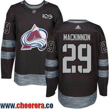 Nathan MacKinnon Colorado Avalanche black jersey