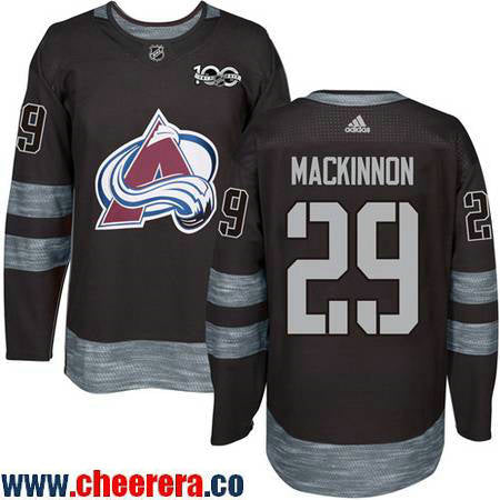 Nathan MacKinnon Colorado Avalanche black jersey