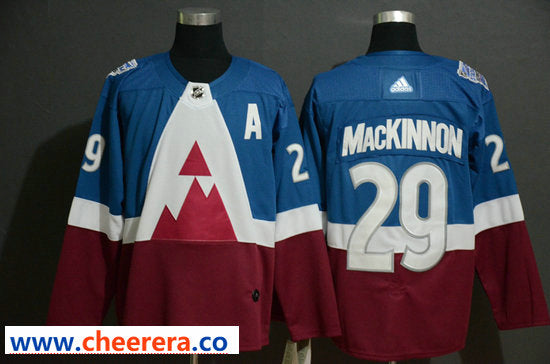 Nathan MacKinnon Colorado Avalanche blue Stadium Series jersey