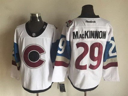 Nathan MacKinnon Reebok Colorado Avalanche white Stadium Series jersey
