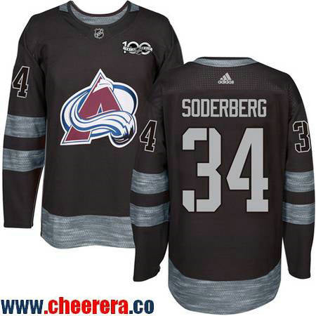 Carl Soderberg Colorado Avalanche black jersey