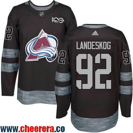Gabriel Landeskog Colorado Avalanche black jersey