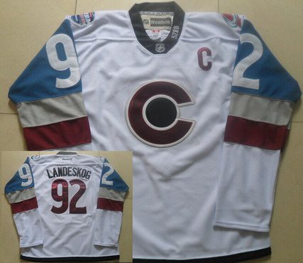 Gabriel Landeskog Reebok Colorado Avalanche white Stadium Series jersey