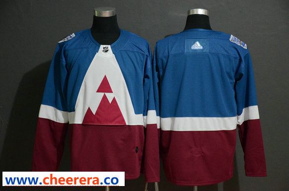 Blank Blue Colorado Avalanche red Stadium Series jersey