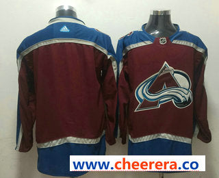 Custom Colorado Avalanche red jersey