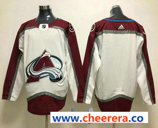 Custom Colorado Avalanche white jersey