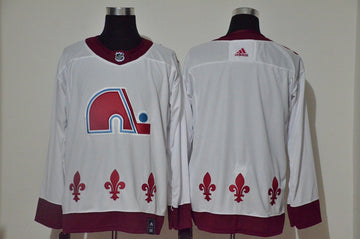 Custom Colorado Avalanche white Reverse Retro jersey