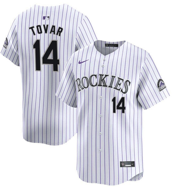 Ezequiel Tovar Colorado Rockies white Limited jersey