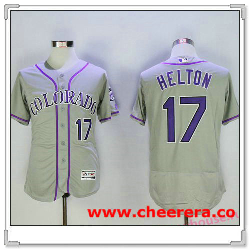 Todd Helton Colorado Rockies gray jersey