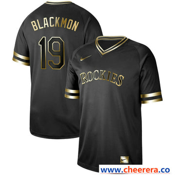 Charlie Blackmon Colorado Rockies black jersey