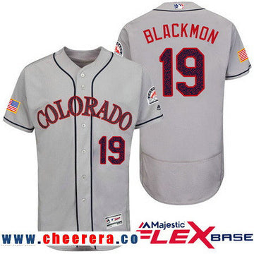 Charlie Blackmon Colorado Rockies gray Fashion jersey
