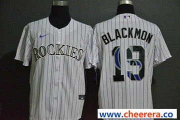 Charlie Blackmon Colorado Rockies white Fashion jersey